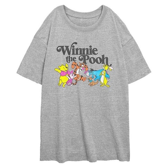 Disney Tops - Disney's Winnie The Pooh And Friends Juniors' Oversized Graphic Tee Size 2X